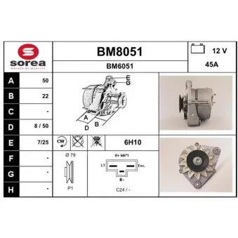 SNRA BM8051 - Alternateur