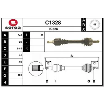 SNRA C1328 - Arbre de transmission