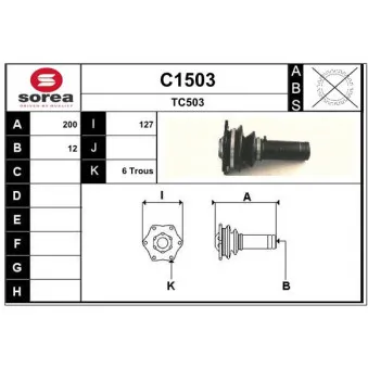 SNRA C1503 - Arbre de transmission