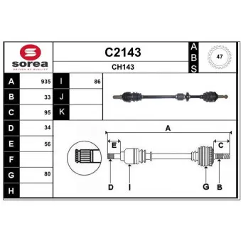 SNRA C2143 - Arbre de transmission