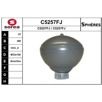 Accumulateur de pression, suspension/amortissement SNRA [C5257FJ]