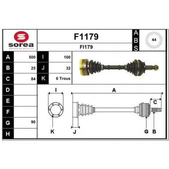 SNRA F1179 - Arbre de transmission