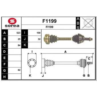 SNRA F1199 - Arbre de transmission