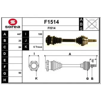 SNRA F1514 - Arbre de transmission