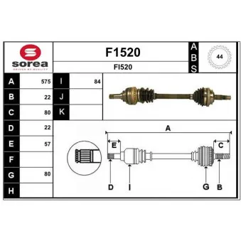 SNRA F1520 - Arbre de transmission