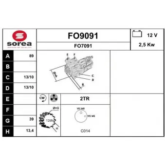 SNRA FO9091 - Démarreur