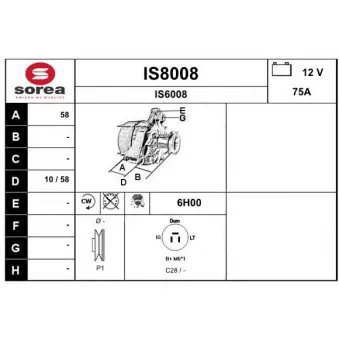 SNRA IS8008 - Alternateur