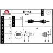 SNRA K1142 - Arbre de transmission