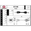 SNRA K1146 - Arbre de transmission