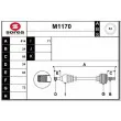 Arbre de transmission SNRA [M1170]