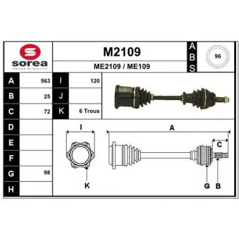 SNRA M2109 - Arbre de transmission