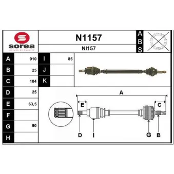 SNRA N1157 - Arbre de transmission