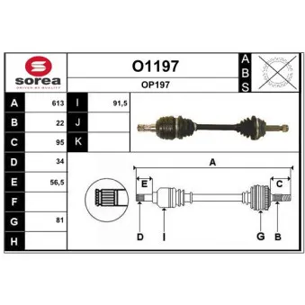 SNRA O1197 - Arbre de transmission