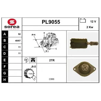 Démarreur SNRA [PL9055]