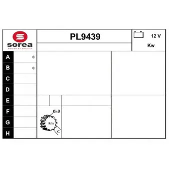 SNRA PL9439 - Démarreur