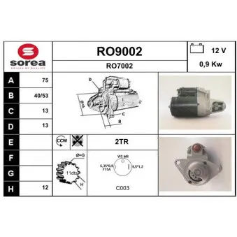 Démarreur SNRA [RO9002]