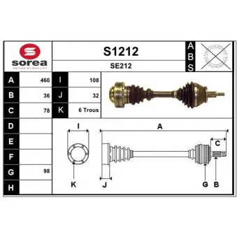 Arbre de transmission SNRA [S1212]