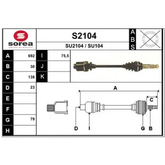 Arbre de transmission SNRA [S2104]