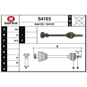 SNRA S4103 - Arbre de transmission