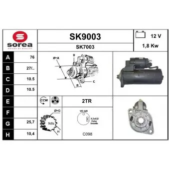 Démarreur SNRA [SK9003]