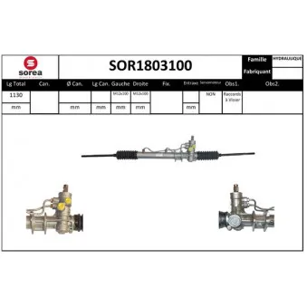 Crémaillière de direction SNRA [SOR1803100]
