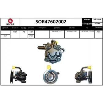 SNRA SOR47602002 - Pompe hydraulique, direction