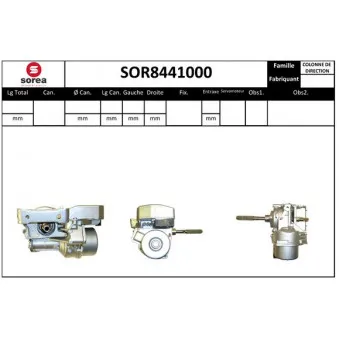 SNRA SOR8441000 - Colonne de direction