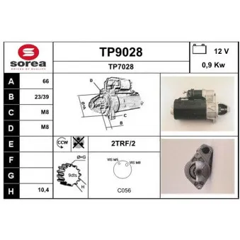 SNRA TP9028 - Démarreur
