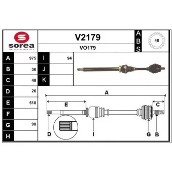 Arbre de transmission SNRA [V2179]