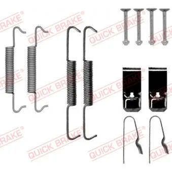 Kit d'accessoires, mâchoires de frein de stationnement QUICK BRAKE 105-0027