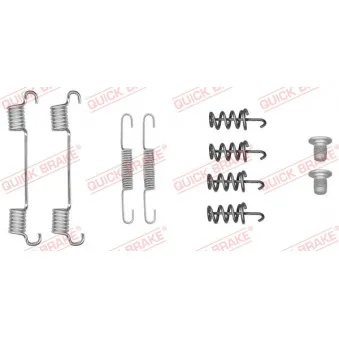Kit d'accessoires, mâchoires de frein de stationnement QUICK BRAKE 105-0051 pour MERCEDES-BENZ CLASSE S S 350 CDI 4-matic - 235cv