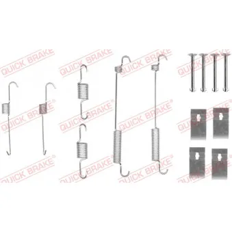 QUICK BRAKE 105-0846 - Kit d'accessoires, mâchoire de frein