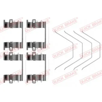 Kit d'accessoires, plaquette de frein à disque QUICK BRAKE 109-0016