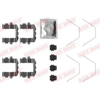 QUICK BRAKE 109-0057 - Kit d'accessoires, plaquette de frein à disque