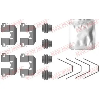Kit d'accessoires, plaquette de frein à disque METZGER 109-0105