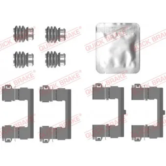 Kit d'accessoires, plaquette de frein à disque METZGER 109-0022