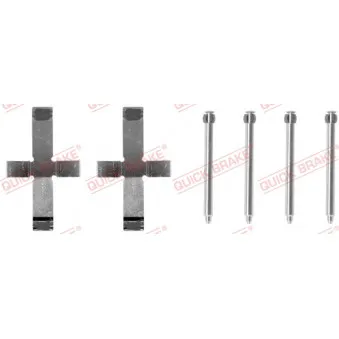 Kit d'accessoires, plaquette de frein à disque QUICK BRAKE 109-0911