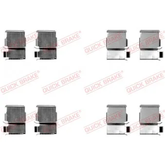 Kit d'accessoires, plaquette de frein à disque QUICK BRAKE 109-1033 pour MITSUBISHI PAJERO 3.2 TD 4x4 - 200cv