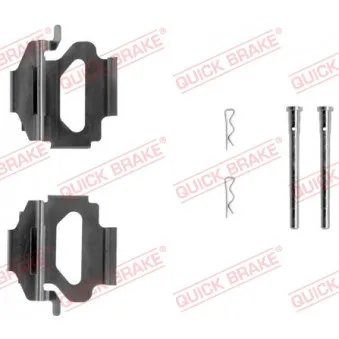 Kit d'accessoires, plaquette de frein à disque METZGER 109-1141
