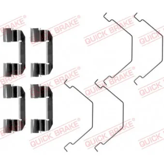 Kit d'accessoires, plaquette de frein à disque QUICK BRAKE 109-1292 pour VOLKSWAGEN PASSAT 2.0 D - 71cv