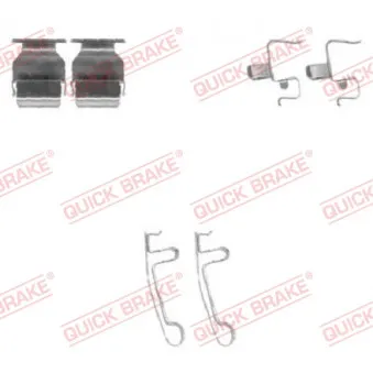 QUICK BRAKE 109-1604 - Kit d'accessoires, plaquette de frein à disque