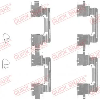 Kit d'accessoires, plaquette de frein à disque QUICK BRAKE 109-1613 pour TOYOTA CAMRY 2.4 VVT-i - 152cv