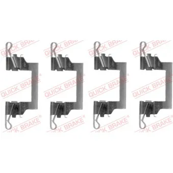 QUICK BRAKE 109-1614 - Kit d'accessoires, plaquette de frein à disque