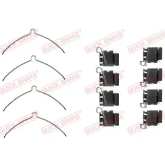 Kit d'accessoires, plaquette de frein à disque QUICK BRAKE 109-1622 pour BMW Série 3 300 T3 - 222cv