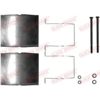Kit d'accessoires, plaquette de frein à disque METZGER 109-1141