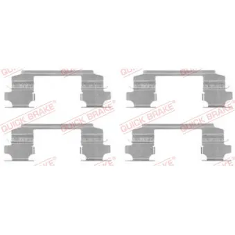 QUICK BRAKE 109-1686 - Kit d'accessoires, plaquette de frein à disque