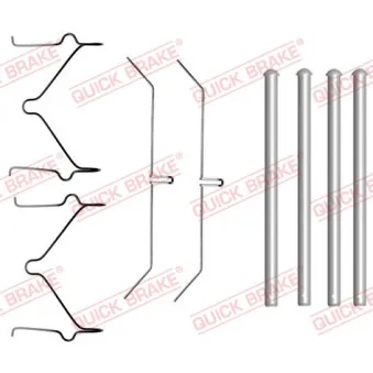 Kit d'accessoires, plaquette de frein à disque QUICK BRAKE 109-1701 pour TOYOTA LAND CRUISER 4.7 - 235cv