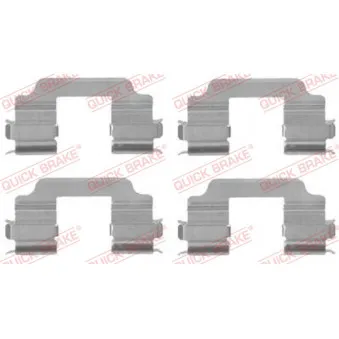 Kit d'accessoires, plaquette de frein à disque QUICK BRAKE 109-1709 pour MERCEDES-BENZ CLASSE C 1.2 VVT - 90cv