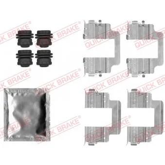 QUICK BRAKE 109-1822 - Kit d'accessoires, plaquette de frein à disque