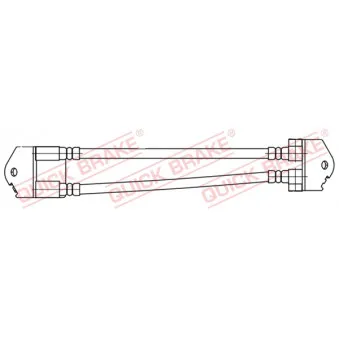 Flexible de frein QUICK BRAKE OEM 3C112282AA